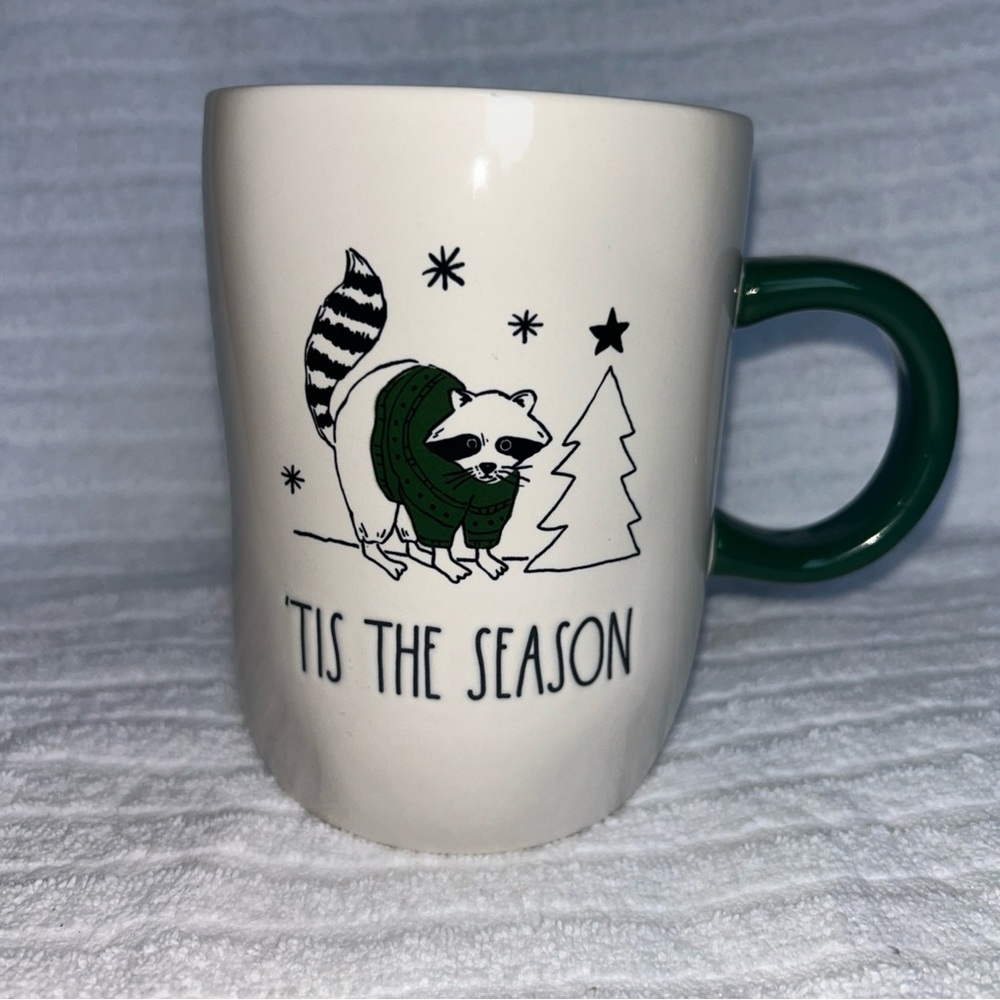 Rae Dunn Mug with Raccoon Design